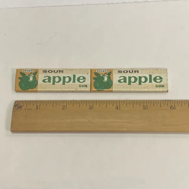 Vintage Adams Sour Apple Gum Tin Metal Store Display Rack Advertising Sign