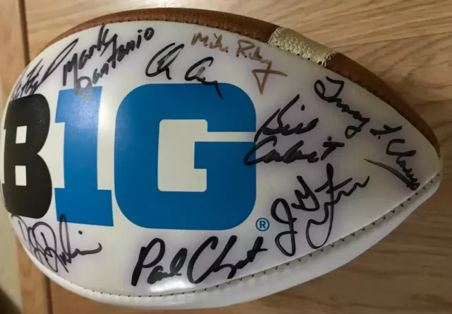 2016 Wilson GST Football Signed x 11 NCAA Big 10 Head Coaches/Riley/Ash/Franklin 3