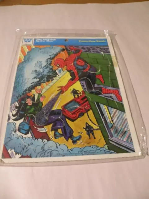 Whitman Vintage 1976 The Amazing Spiderman Tray Puzzle Rare / Htf