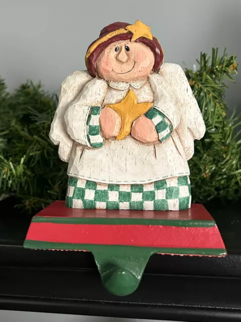 Eddie Walker Stocking Holder, Angel with Star, Vintage, Perfect Condition