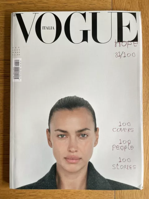 VOGUE Italia Magazine September 2020 IRINA SHAYK Cover 31 of 100 BRAND NEW