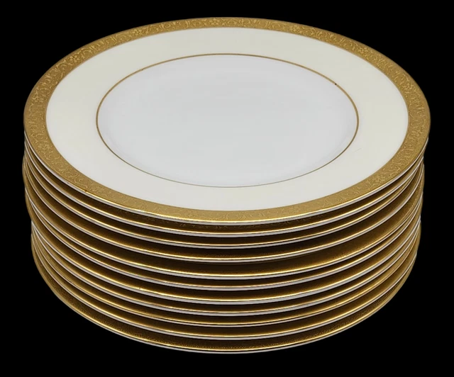 11 ~ MINTON English Bone China 7 1/2" Luncheon Plates WESTMINSTER K-154