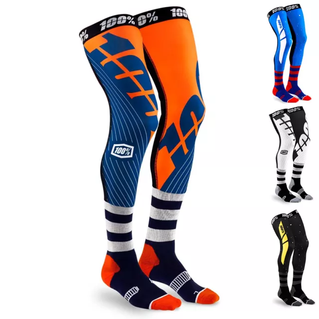 100% REV Knee Brace MX Socks Enduro Performance Over the Knee Long MX Socks