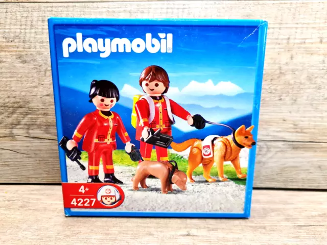 PLAYMOBIL® 4227Rettungshundestaffel Bergrettung Hundestaffel RAR NEU OVP SEALED