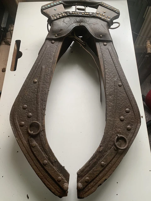 Harnais Collier Cheval Vintage En Cuir - Style Western Americana
