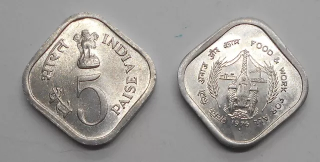 Inde 5 Paise 1976 B Fao Bu