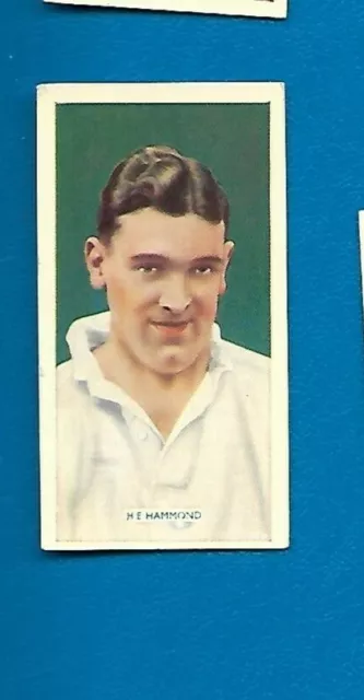 1930s Cigarette Card - H.E. Hammond of Fulham FC by Carreras