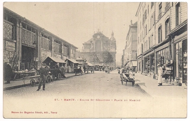nancy ,eglise st-sébastien , place du marché