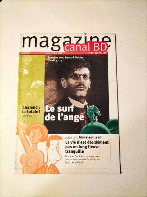 Revue 1998 Canal Bd Magazine N° 2 Couverture Chaland Hislaire Monsieur Jean