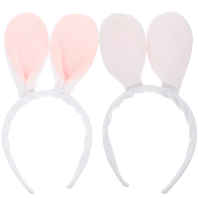 DPKOW Set Accessoires Lapin De Pâques - 3 Bandeaux Et 2 Barrettes à Cheveux Carotte Pour Enfants Et Adultes