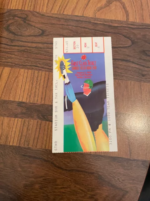 1989 Notre Dame Vs W. Virginia Fiesta Bowl Ticket Stub ** National Championship! 1989 Notre Dame Vs W. Virginia Fiesta Bowl Ticket Stub ** National Championship!