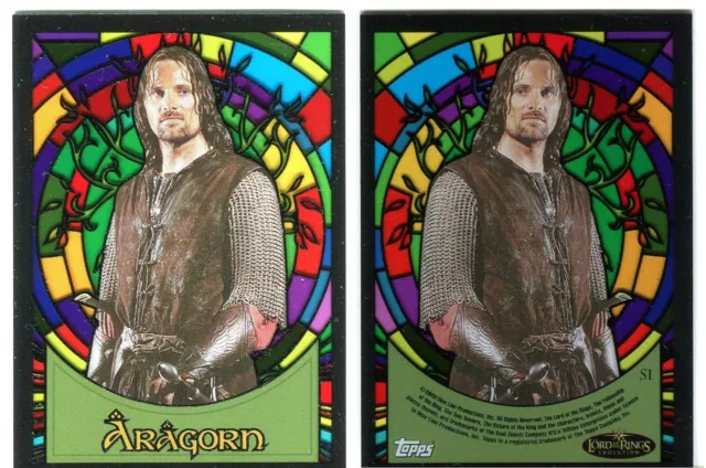 Lord of the Rings Evolution Stained Glass S1-S10 Chase Card You Pick Singles