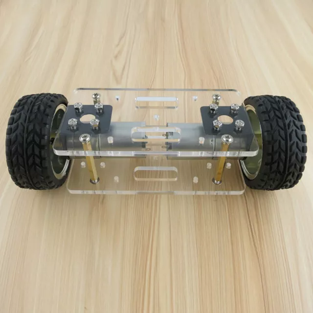 JMT Acrylic Plate Car Chassis Frame Self-balancing Mini Two-drive 2 Wheels Robot