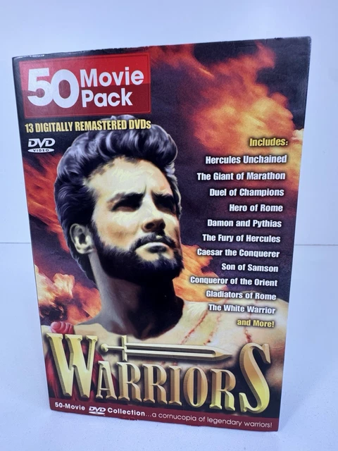 WARRIORS COLLECTION OF 50 Vintage DVD Movie Pack / 13 DVD Set [DVD