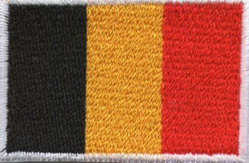 ECUSSON - PATCH BELGIUM AVEC LE DRAPEAU DE LA BELGIQUE THERMO COLLANT