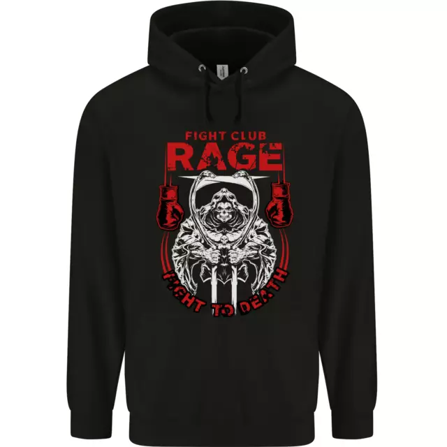 Fight Rage MMA Mixed Martial Arts Muay Thai Mens 80% Cotton Hoodie