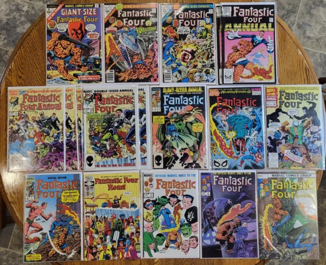 Fantastic Four Annuals #12 13 17 18 19 20 22 26, Giant Size #2 Marvel Lot of 18