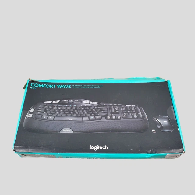 LOGITECH MK550 ERGONOMIC Comfort Wave Wireless Keyboard NO Mouse 19 99 