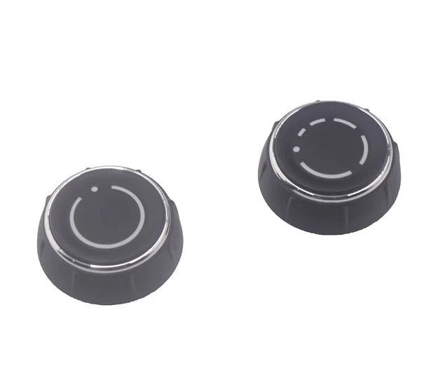 2-Pack Radio Knob Set (Left + Right) For Porsche 981/991 Boxster, Cayman, Carrera, Cayenne & Panamera – Direct Fit