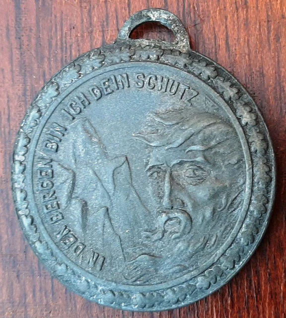 Insigne Médaille ULLR Tyrol - Ski Montagne - Allemagne 1919-1930 - Émail Abîmé