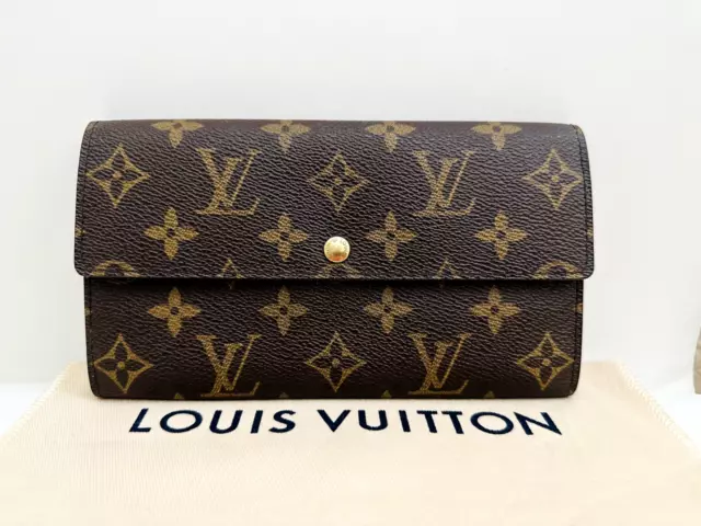 Louis Vuitton Bifold Long Wallet Brown Monogram M60034 Portefeuille Sarah