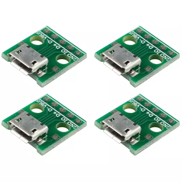 4x Adaptateur convertisseur USB DIP / Micro USB DIP 5 broches connecteur femelle