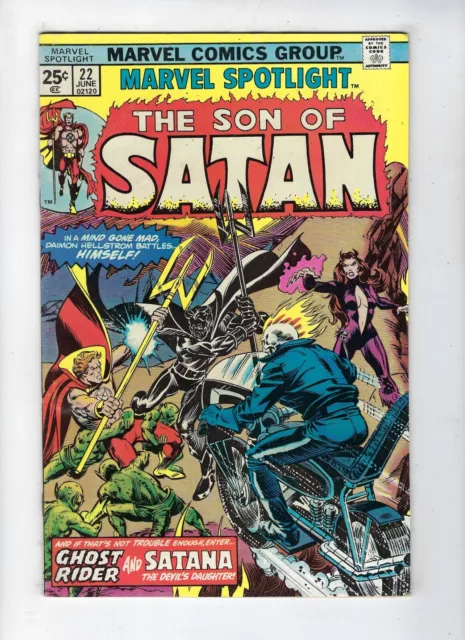 MARVEL SPOTLIGHT # 22 (SON OF SATAN , June 1975) FN