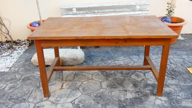Mesa Rustica En Madera De Pino Mesa Matancera Para Embutir Chorizos