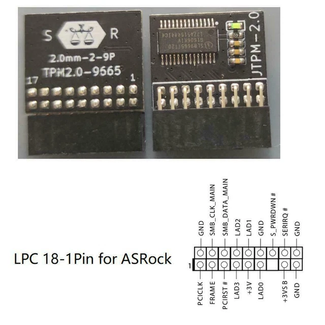 GIGABYTE GC-TPM2.0_S 2.0 TPM Modul (12 Pin 12-1) LPC 2.0 TPM Vertraut ...