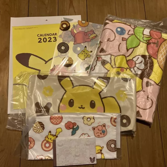 POKEMON LUCKY BAG 2023 Mister Donut 7 Piece Complete Set Japan Limited