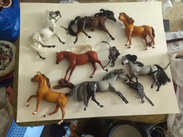 Lot of (7) Marchon Model Horses - (1) Empire Horse - 3 Saddles
