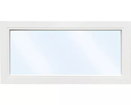 Kunststofffenster Festverglasung ARON Basic weiß 800x400 mm (nicht öffenbar)