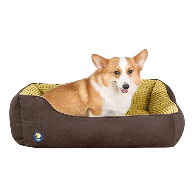 Veehoo Rectangle Orthopedic Dog Bed - Soft Calming Pet Sofa Bed for Small Dogs