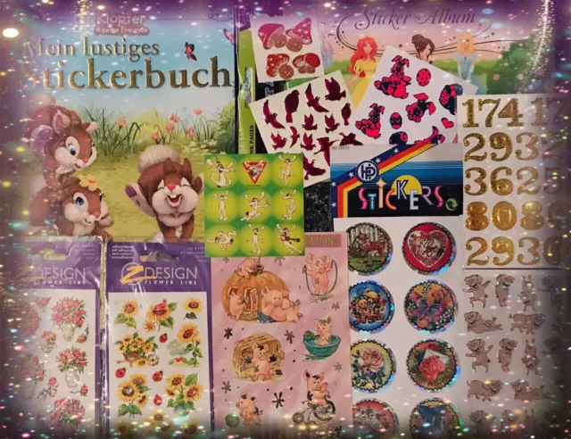 Sticker Album Set mit 90er Stickern!! Stickersammlung! Aufkleber ZDesign!