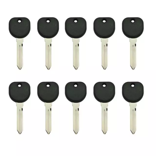 New Uncut Blank Chipped Transponder key Replacement for GM PK3+ B99 (10 Pack)