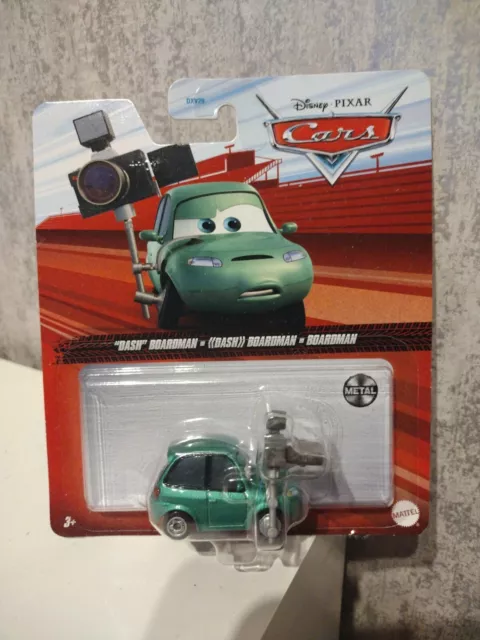 Disney Pixar Cars Diecast Vehicle Dash Boardman Mattel New Movie Rare McQueen
