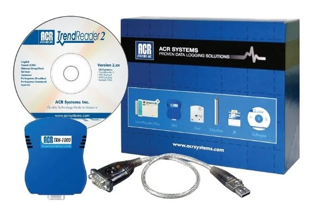 ACR SYSTEMS TRH-1000-SP Two Channel Temp and RH Data Logger Starter ...