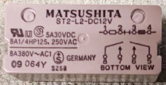 bistabiles Relais SDS NAIS S4-L2-24V 4 Schließer 2 Spulen S4 - L2 - 24V