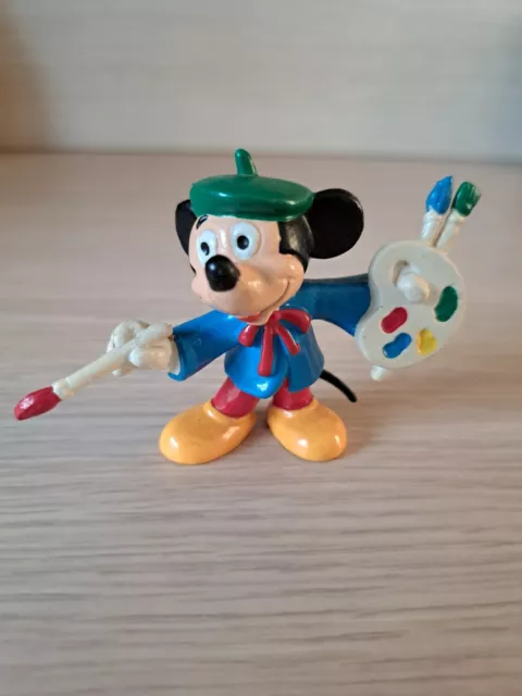 Mickey Mouse Maus paint handpainted  Figure Bullyland Disney Germany 80s vintage