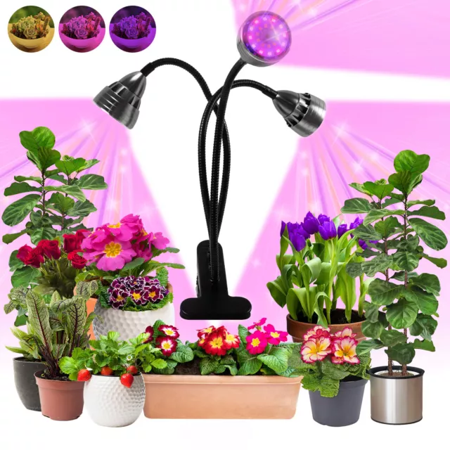 Full Spectrum Clip-on Plant Grow Lights for Indoor Plant Dimmable LED Grow Light