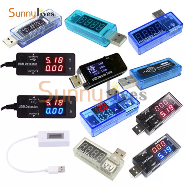 USB LED Battery Charger Power Voltmeter Ammeter Detector Current Voltage OLED