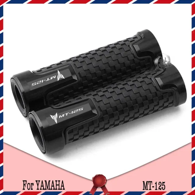 Motorcycle CNC Handlebar Handle Grip 7/8'' 22MM For YAMAHA MT-125 Black