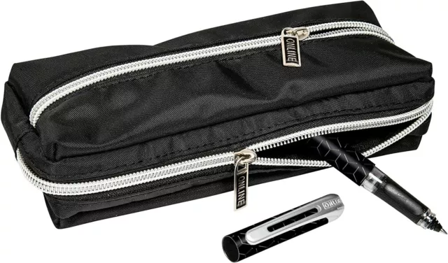 Trousse Scolaire Kipling Noire - Comme Neuve, Toile Synthétique, Unisexe