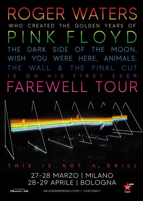 Biglietto Roger Waters Farewell tour 2023 Casalecchio di Reno Settore numerato 1