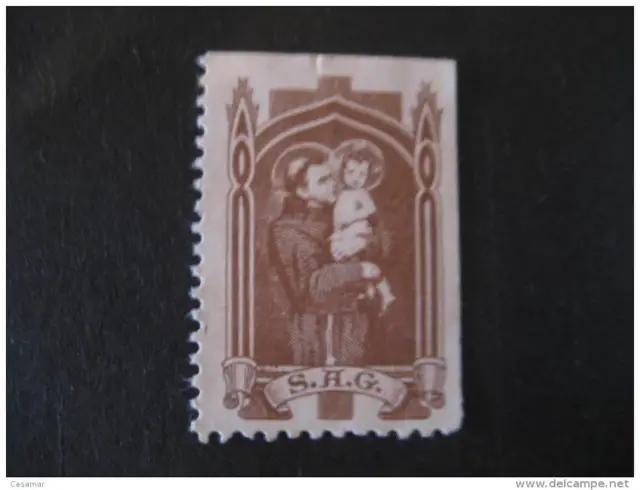 S. A.G.Religion Poster Stamp Label Vignette VI � Eta Spain