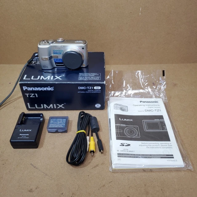 PANASONIC LUMIX DMC-TZ20 Gold Tested Working With Box From Japan
