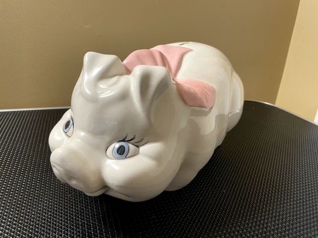 Vintage American Pig Bank Large Pink Vintage, 13" 1980's
