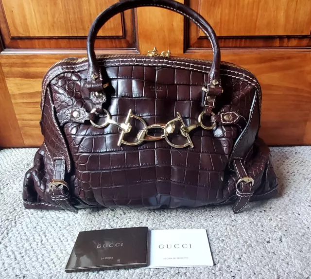 Gucci crocodile messenger bag. $18000