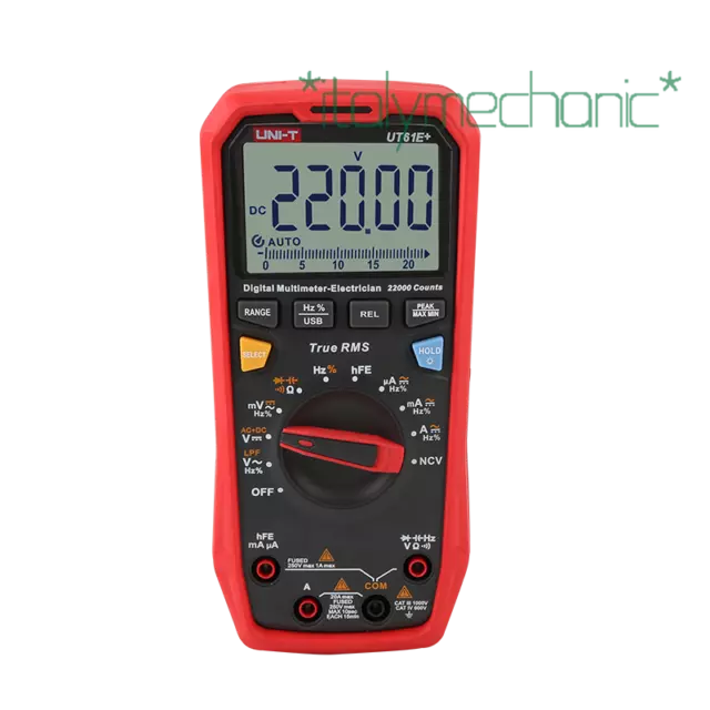 UNI-T UT61E+ 1000V True RMS Digital Multimeter USB Data hold/backlightKd