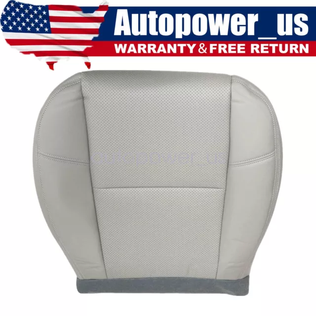For 09-14 Chevy Silverado Tahoe Driver Side Leather Lower Seat Cover Light Gray
